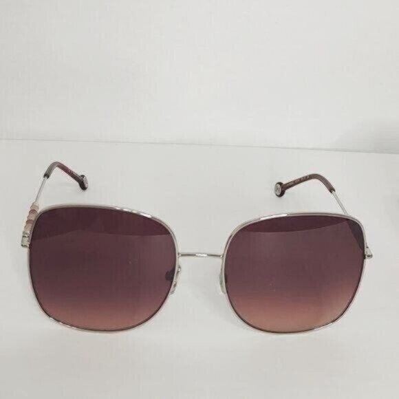 Carolina Herrera Sunglasses CH0035 Designer Square Oversized Gold Retro - Picture 5 of 15